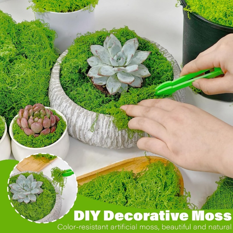 Plantas Verdes Artificiales, M - Sphagnum Moss Dry reseña y precio